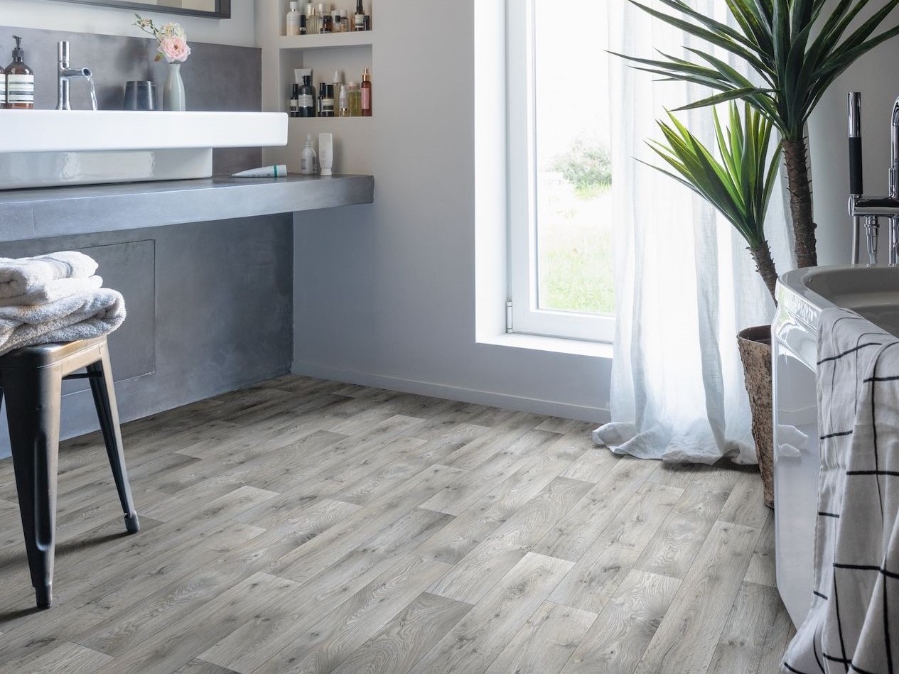 PVC-vloerbekleding in robuuste landhuis stijl Holz-Optik nach robuster Landhaus-Art 5