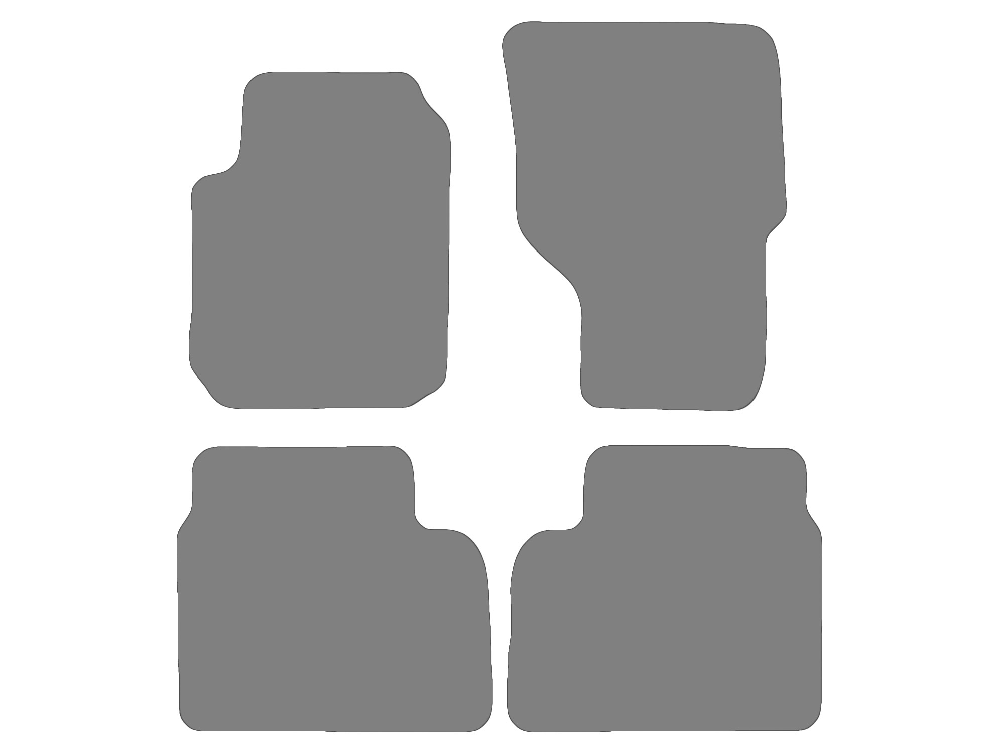 Floor mat set for VW Amarok I, type 2H, S1B, S6B  (year of construction 2010-2020)