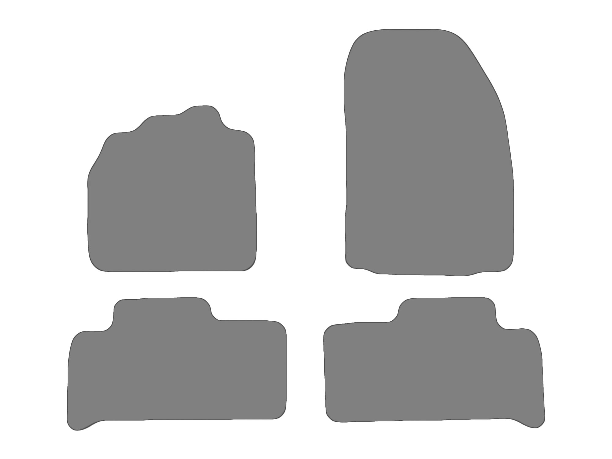 Floor mat set for Renault Scenic III, type JZ01  (year of construction 2008-2023) Floor mat set for Renault Scenic III, type JZ01  (year of construction 2008-2023)