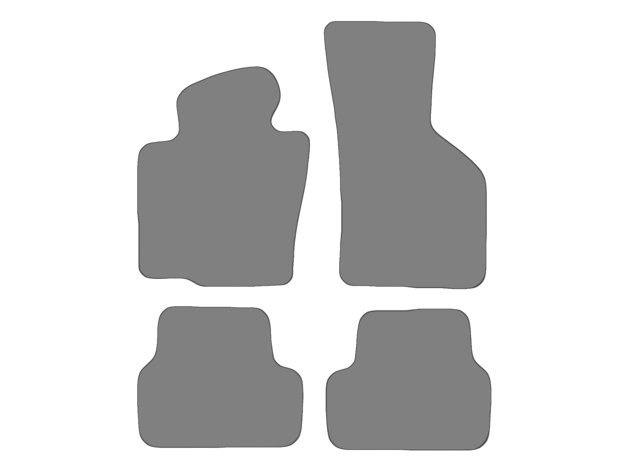 Vloermatenset compatibel voor VW Passat B6, type 3C2, 3C5  (bouwjaar 2005-2010)