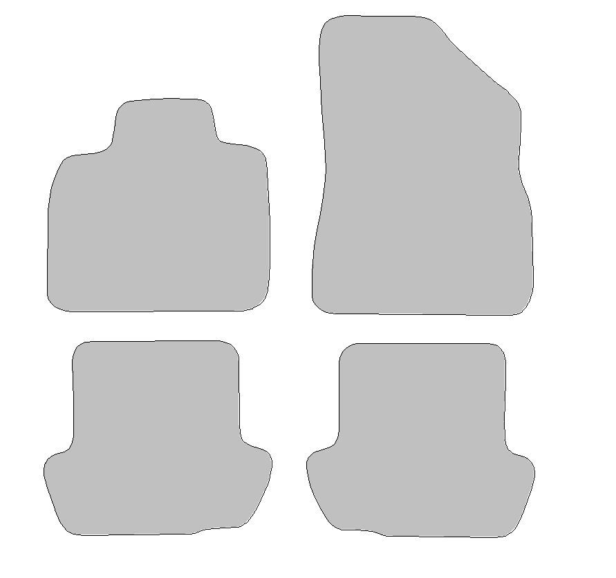 Fußmatten-Set für Citroen DS5 (Baujahr 2011 - 2015)