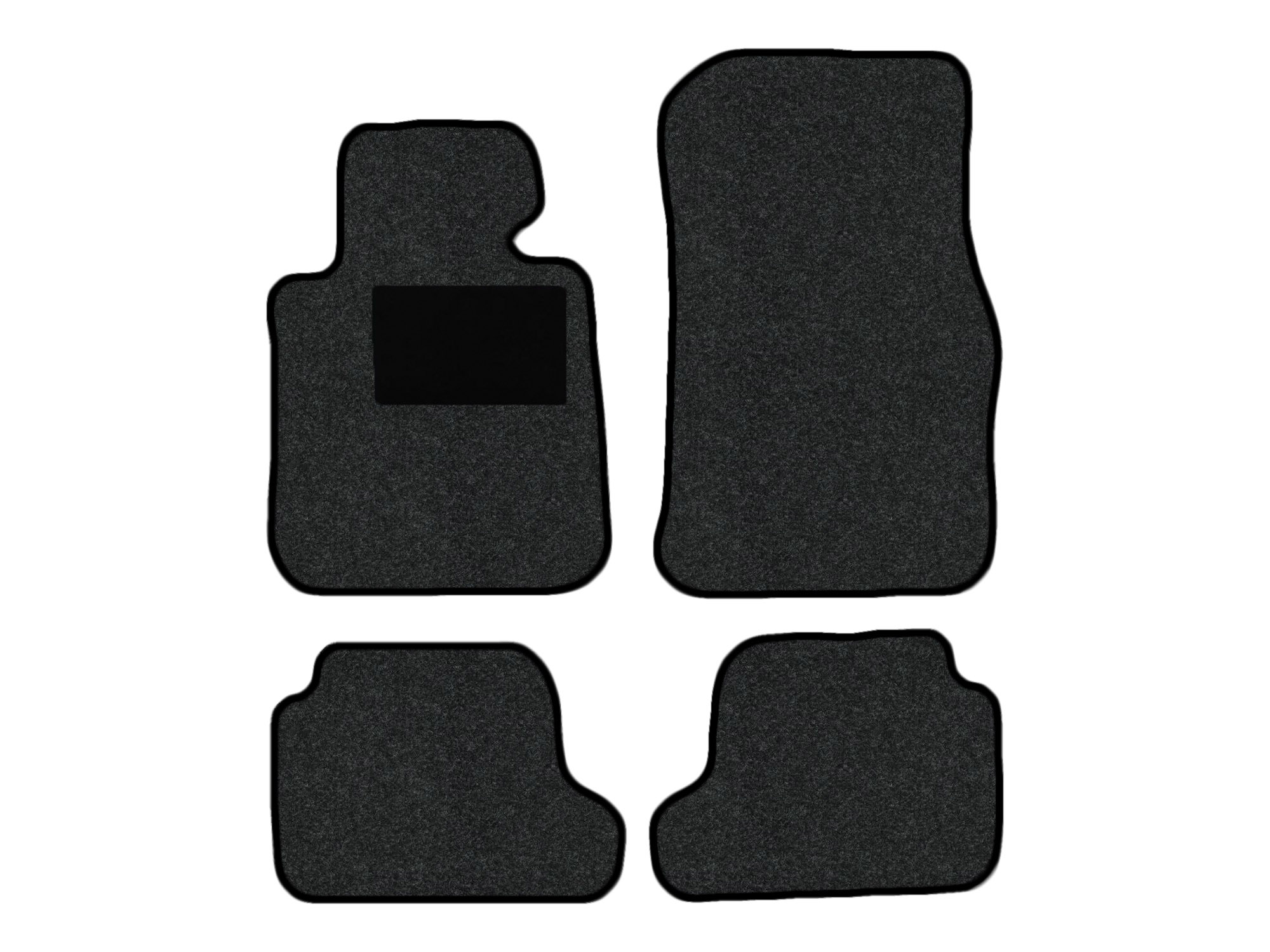 Remnant stock: car mats suitable for BMW 2er F22, F23, F87, Hit anthrazit, warp colour black