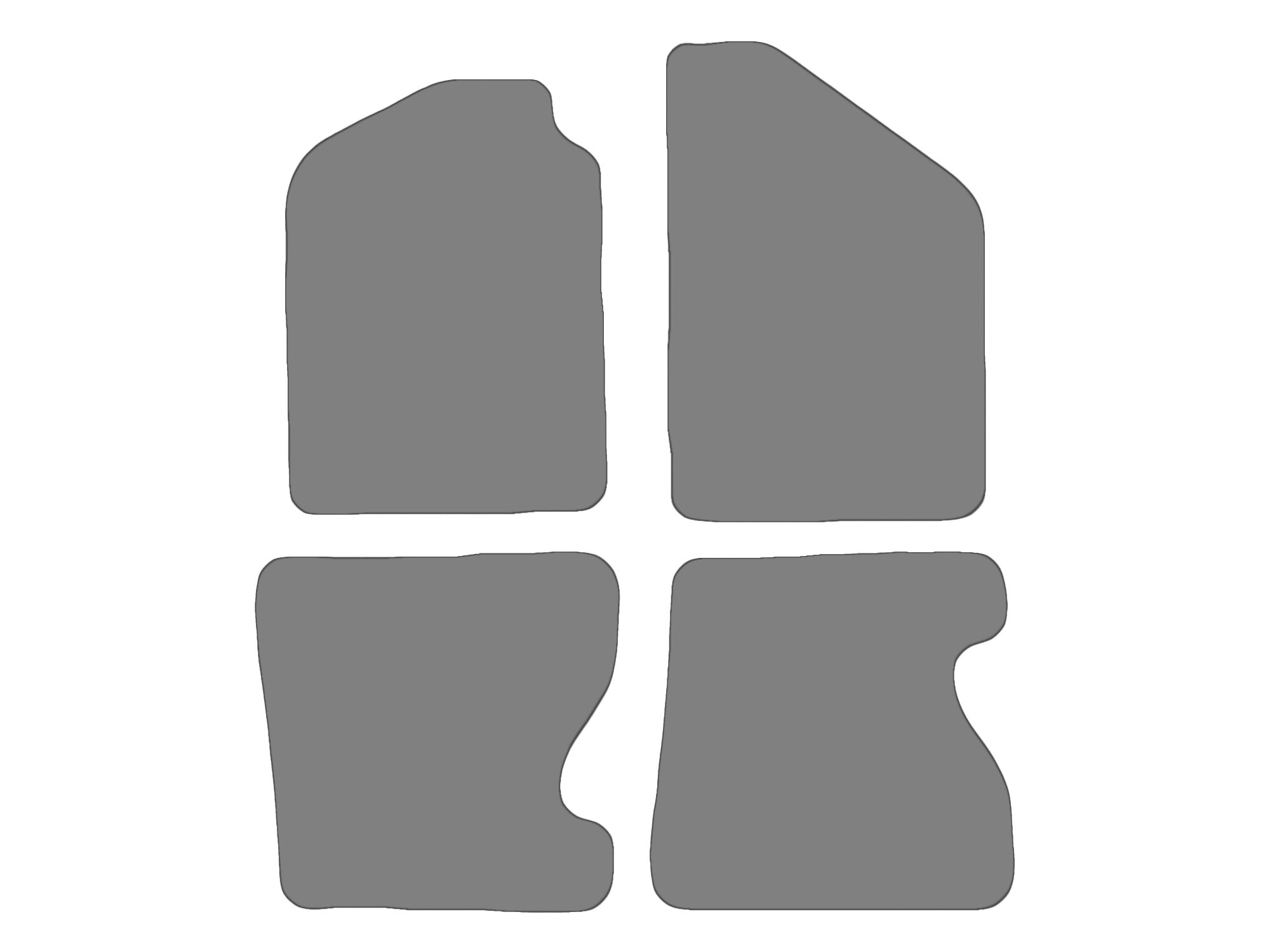 Vloermatenset compatibel voor Renault Kangoo I, type KC, FC mit Schiebetüren (bouwjaar 1997-2008) Vloermatenset compatibel voor Renault Kangoo I, type KC, FC mit Schiebetüren (bouwjaar 1997-2008)