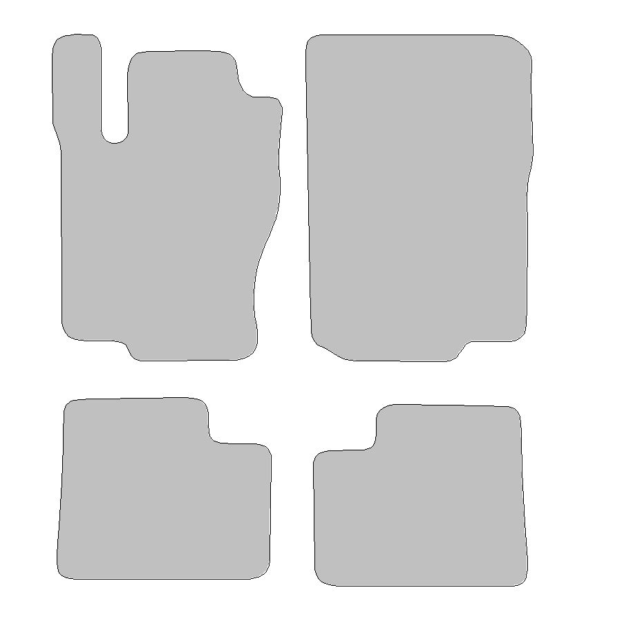 Fußmatten passend für Mercedes M-Klasse Typ W166   (Baujahr 2011-2015)