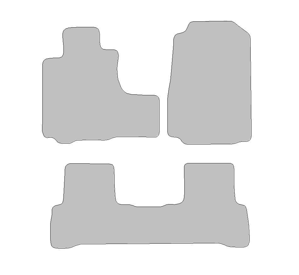 Floor mat set for Honda CR-V III & IV, type RE, RM  (year of construction 2006-2016)