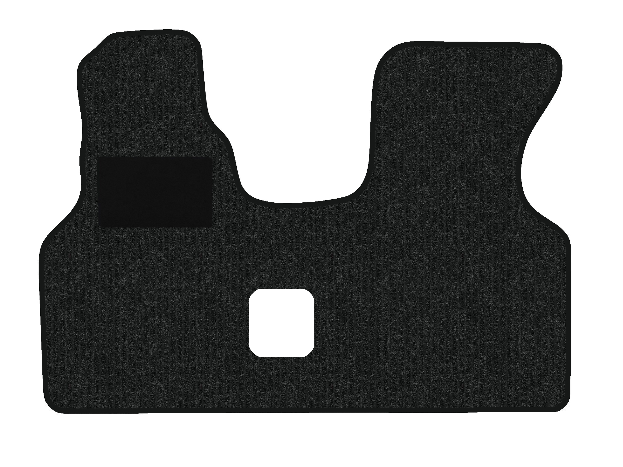 Remnant stock: car mats suitable for VW T4 70, 7D, Robust anthrazit, warp colour black