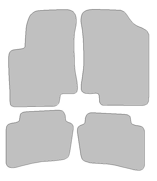 Fußmatten-Set für Hyundai I20 Typ PB (Baujahr 2008 - 2011)