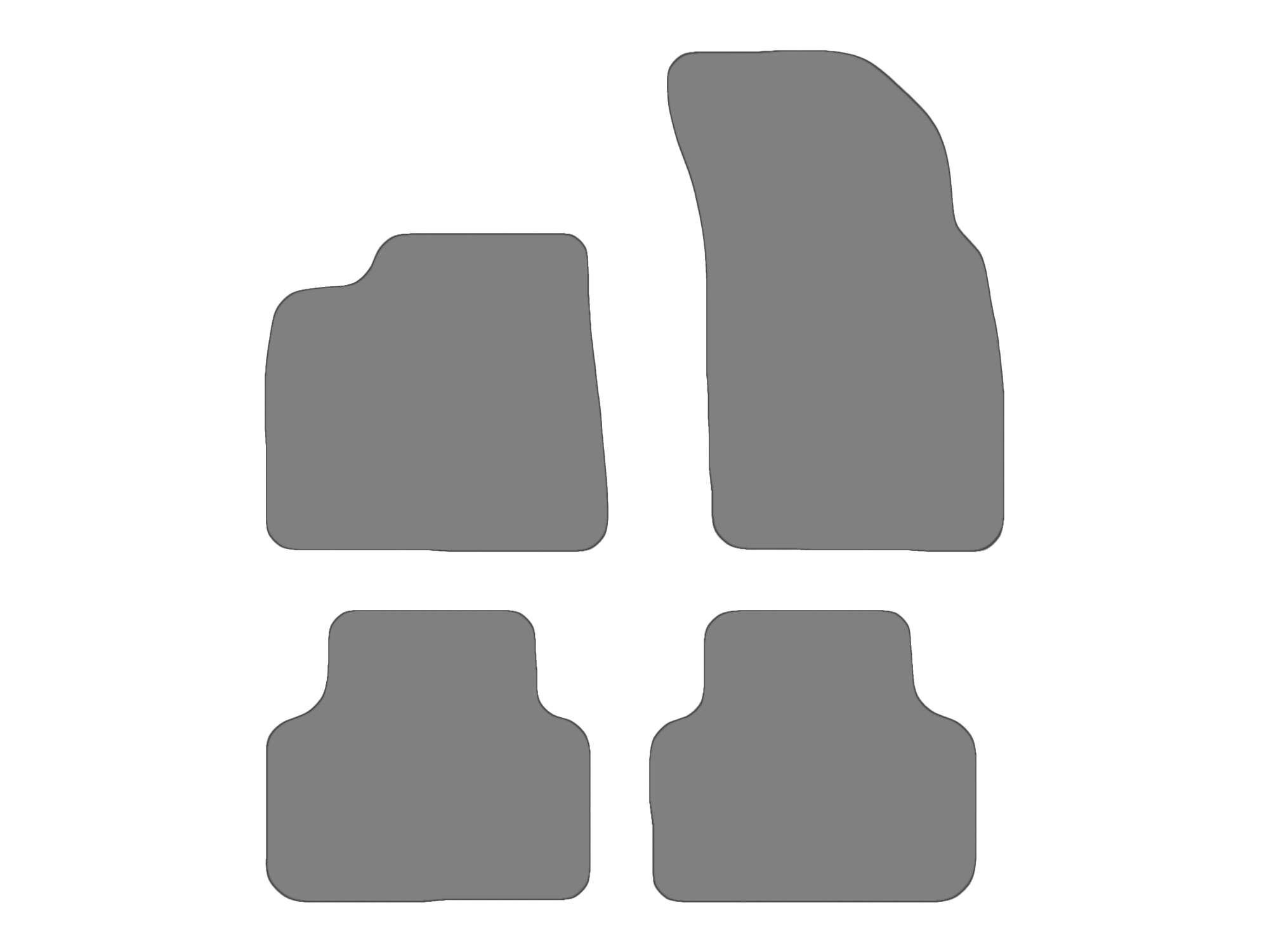 Jeu de tapis compatible avec VW Touareg III, type CR  (année de construction 2018-2025)