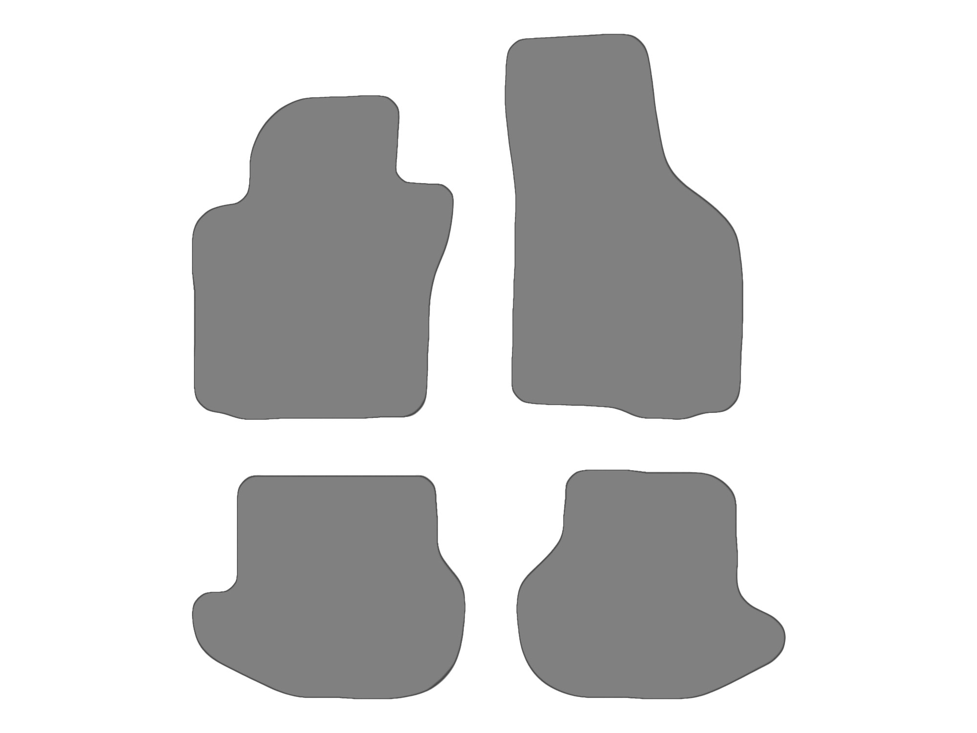 Floor mat set for VW EOS, type 1F7, 1F8  (year of construction 2006-2015)