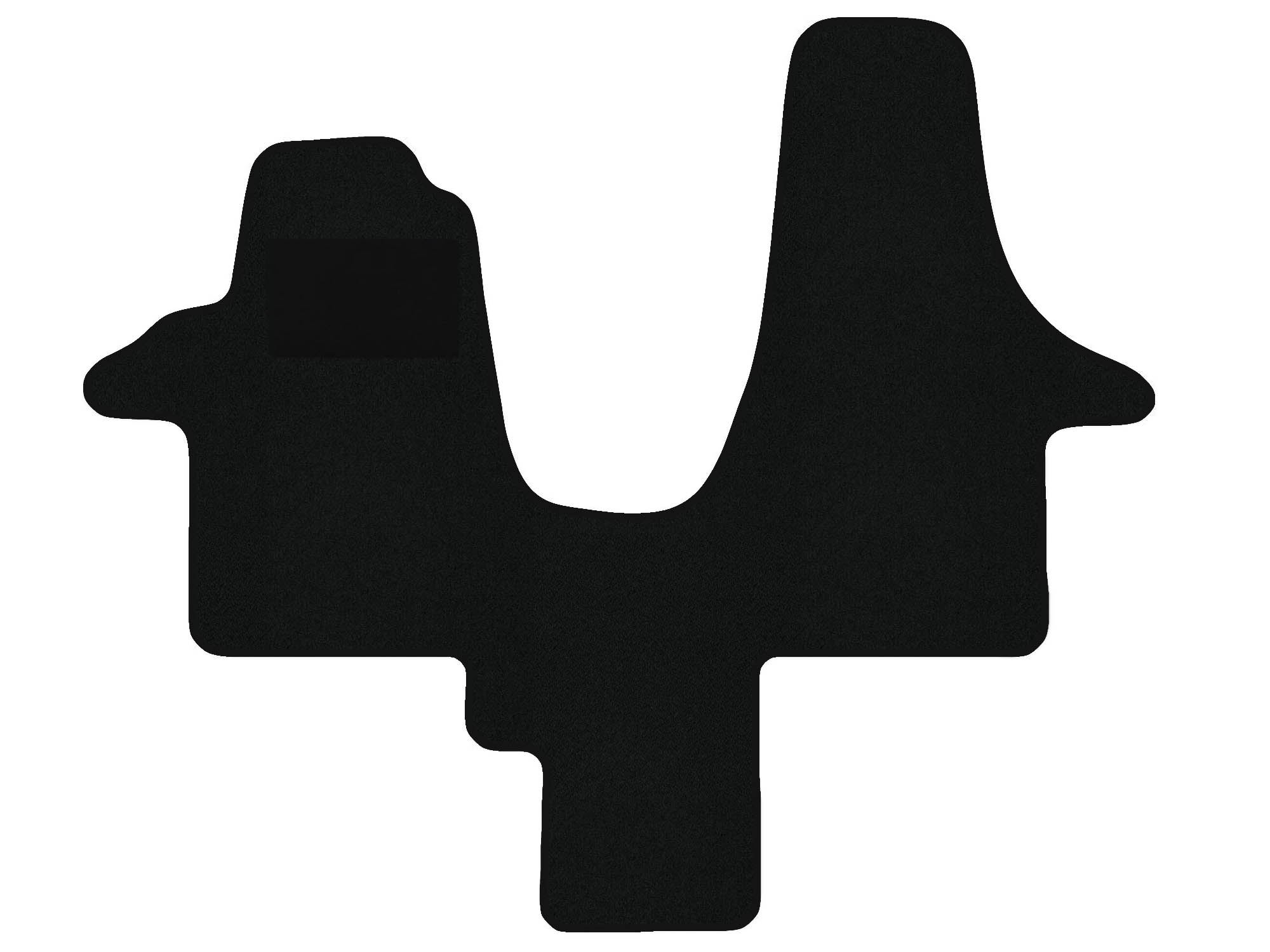 Remnant stock: car mats suitable for VW T6 SF, SG, SH, Classic schwarz, warp colour brown