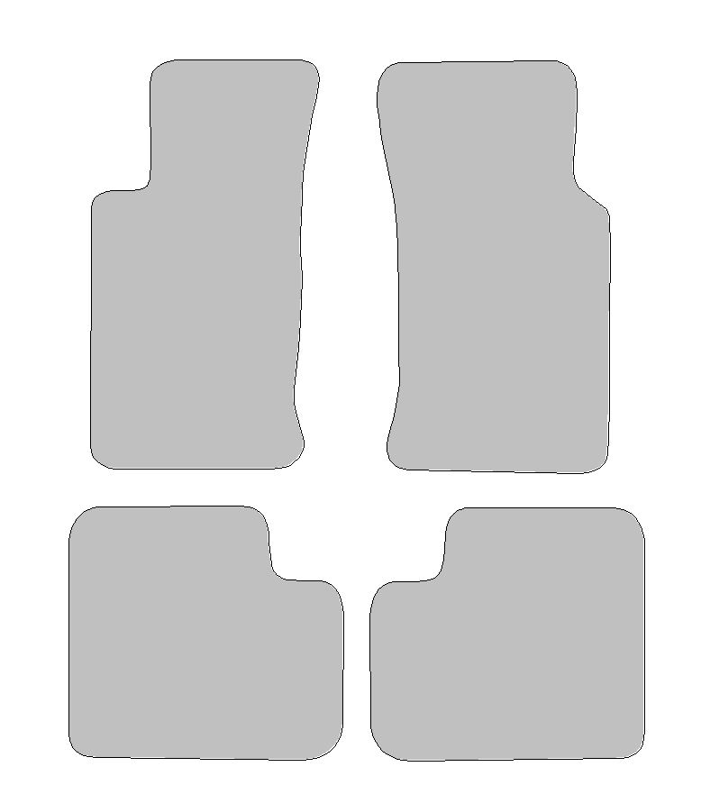 Fußmatten-Set für Ford Sierra, Typ GB, BNG (Baujahr 1987-1993)