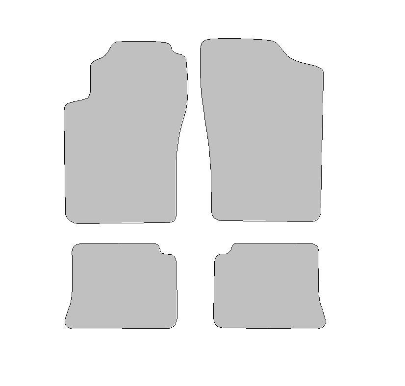 Floor mat set for Peugeot 306, type 7, N  (year of construction 1993-2002)