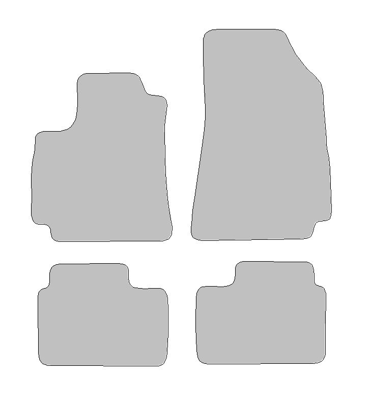 Fußmatten-Set für Renault Arkana I, Typ LCM (Baujahr 2019-2023)