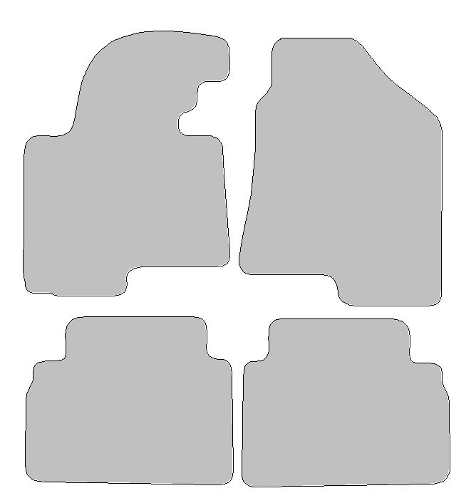 Fußmatten-Set für Hyundai ix 35 Typ LM, EL, ELH (Baujahr 2009 - 2015)