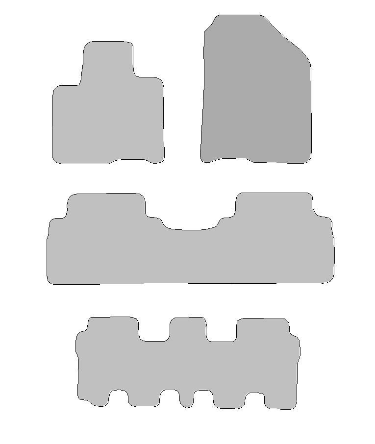 Fußmatten passend für Kia Sorento Typ    (Baujahr 2015-2025)
