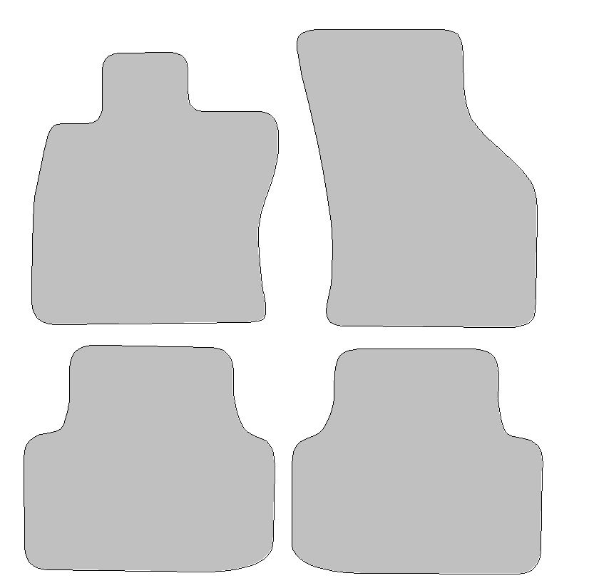 Fußmatten-Set für Skoda Octavia IV, Typ NX3, NX5, NN3 (Baujahr 2020-2023)