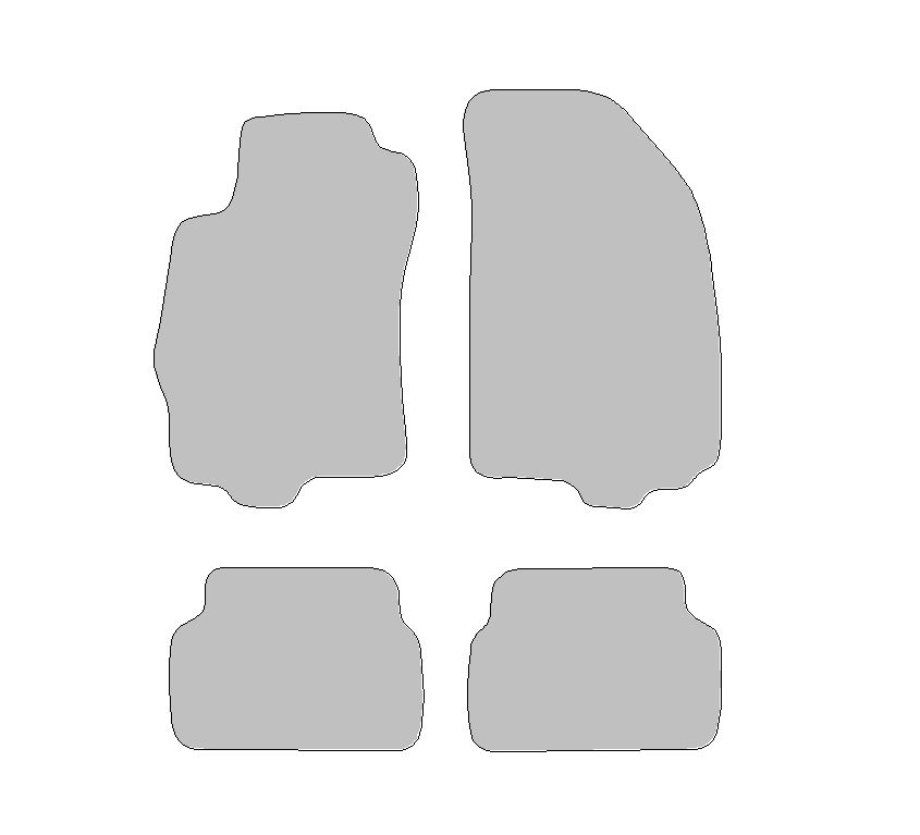 Fußmatten-Set für Chevrolet Aveo, Typ T300 (Baujahr 2011-2023)
