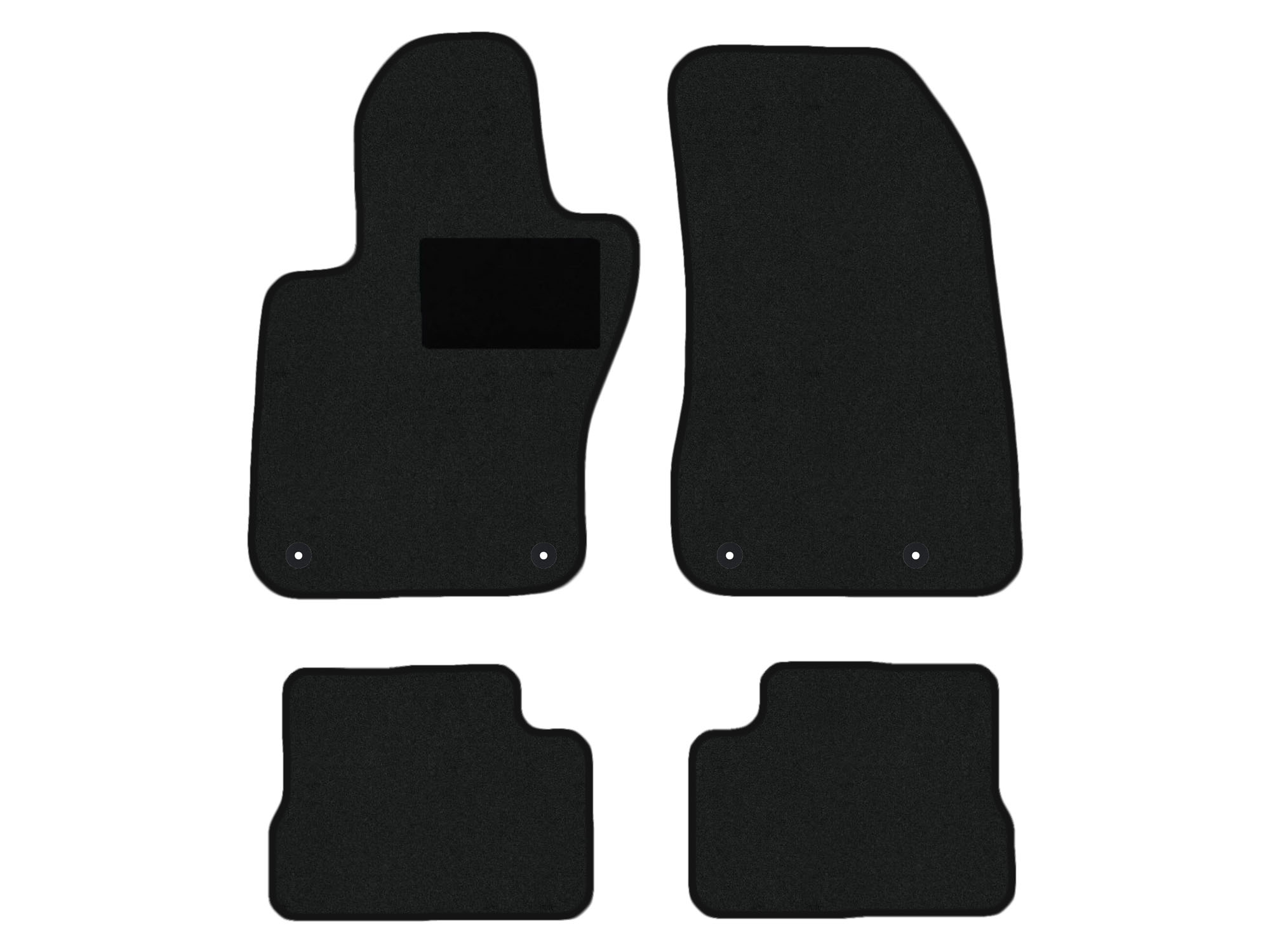 Floor mat set for Jeep Renegade type BU, B1, BV (constructed 2014 - present)