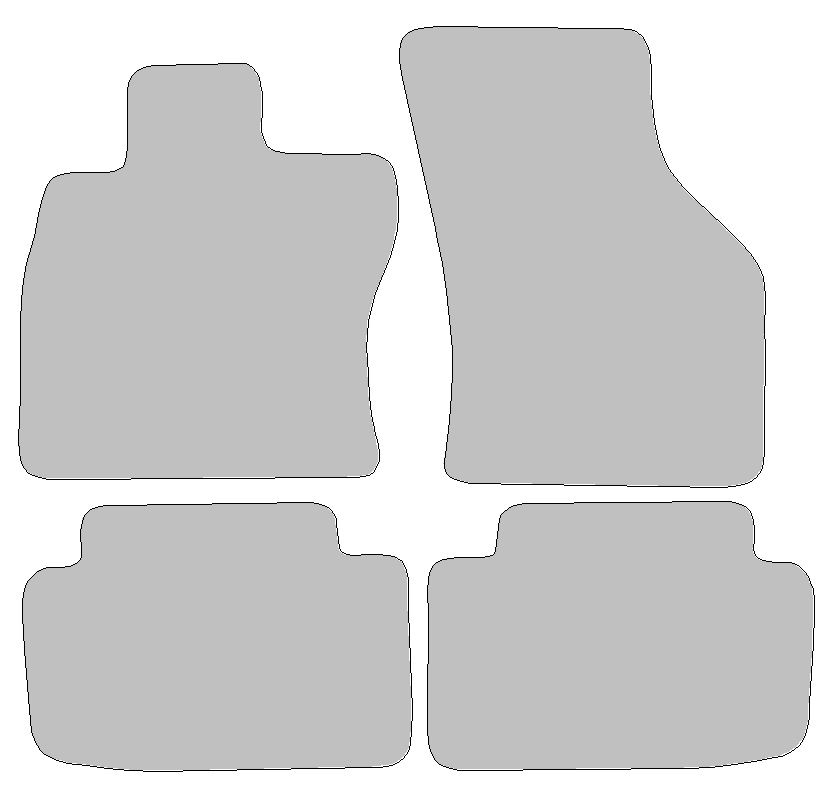 Fußmatten-Set für Skoda Octavia III, Typ NL3, 5000 (Baujahr 2012-2020)