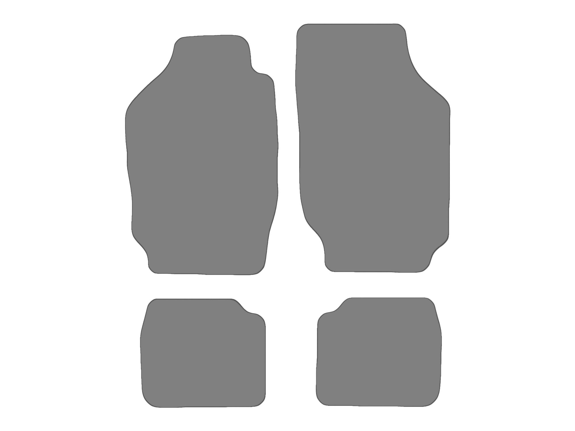 Vloermatenset compatibel voor Seat Ibiza I, type 021A  (bouwjaar 1984-1993)