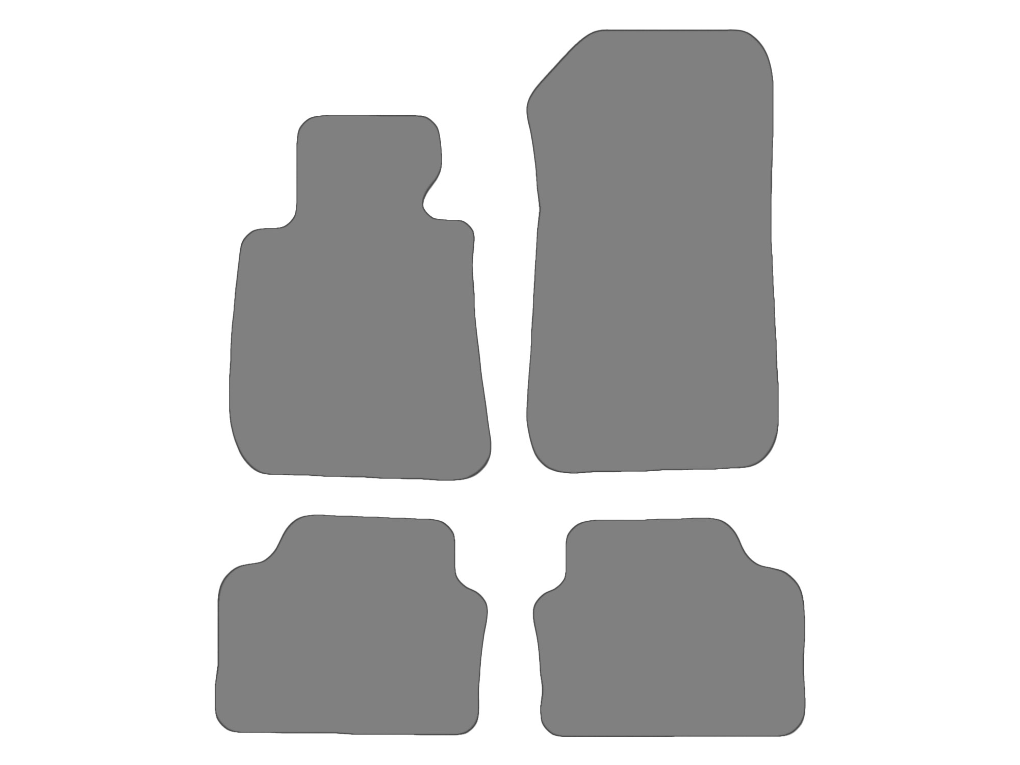 Floor mat set for BMW 3er, type E90, E91, E92  (year of construction 2004-2013)