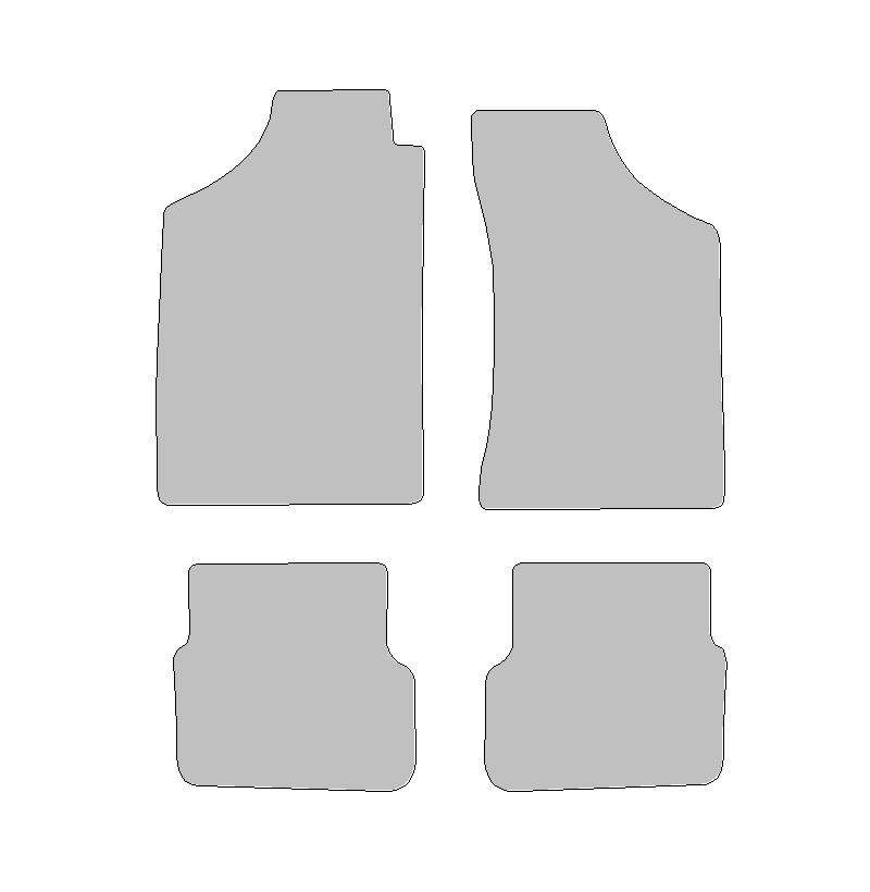 Fußmatten-Set für Skoda Favorit, Typ 781, 785, 787 (Baujahr 1988-1997)