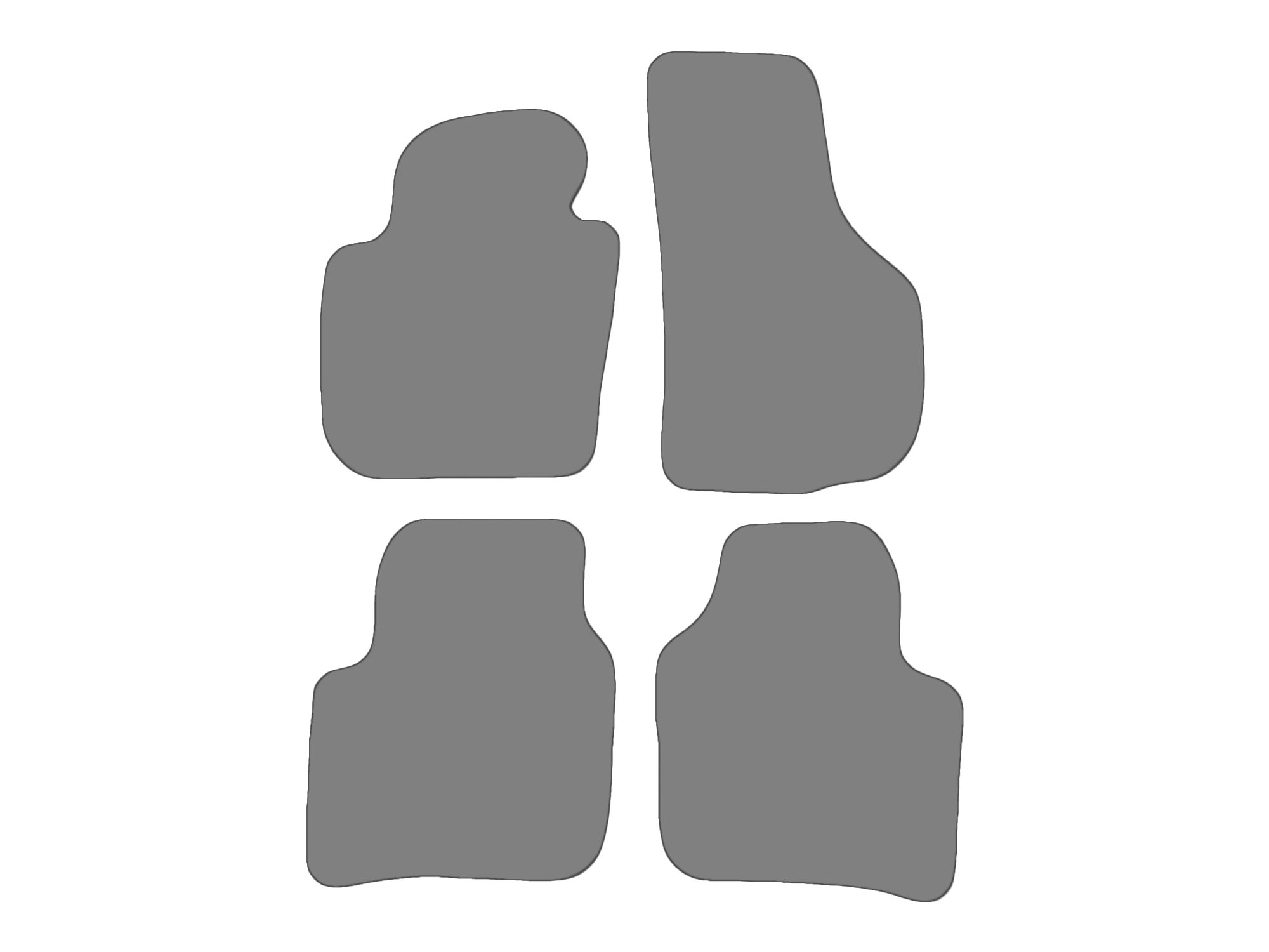 Floor mat set for Skoda Superb II, type 3T4, 3T5  (year of construction 2008-2015)