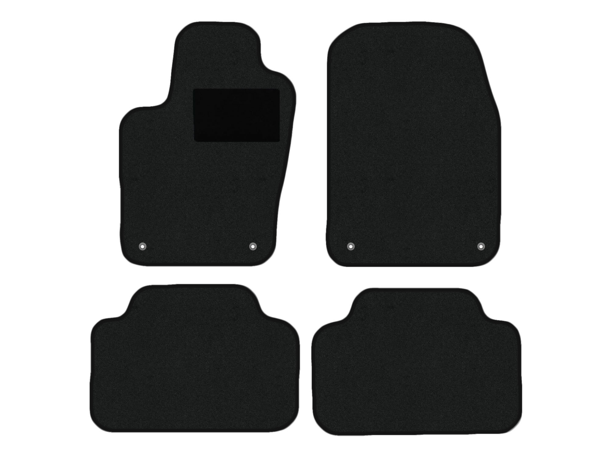 Floor mat set for Jeep Grand Cherokee IV type WK, WK2 (constructed 2010 - present)