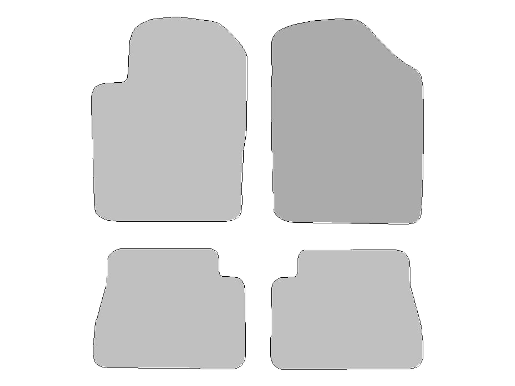 Vloermatten geschikt voor Kia Picanto Type BA, SA (Bouwjaar 2004 - 2011)