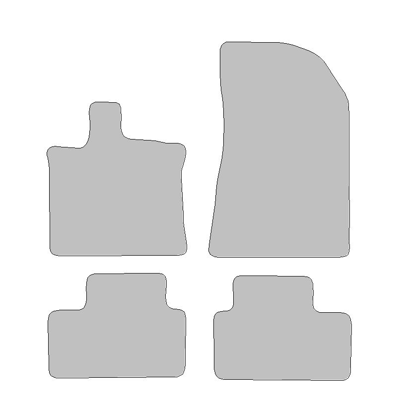 Floor mat set for Renault Symbioz E-Tech type  (constructed 2023 - present)