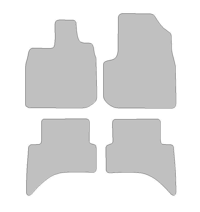 Floor mat set for Honda E, type   (year of construction 2020-2025)
