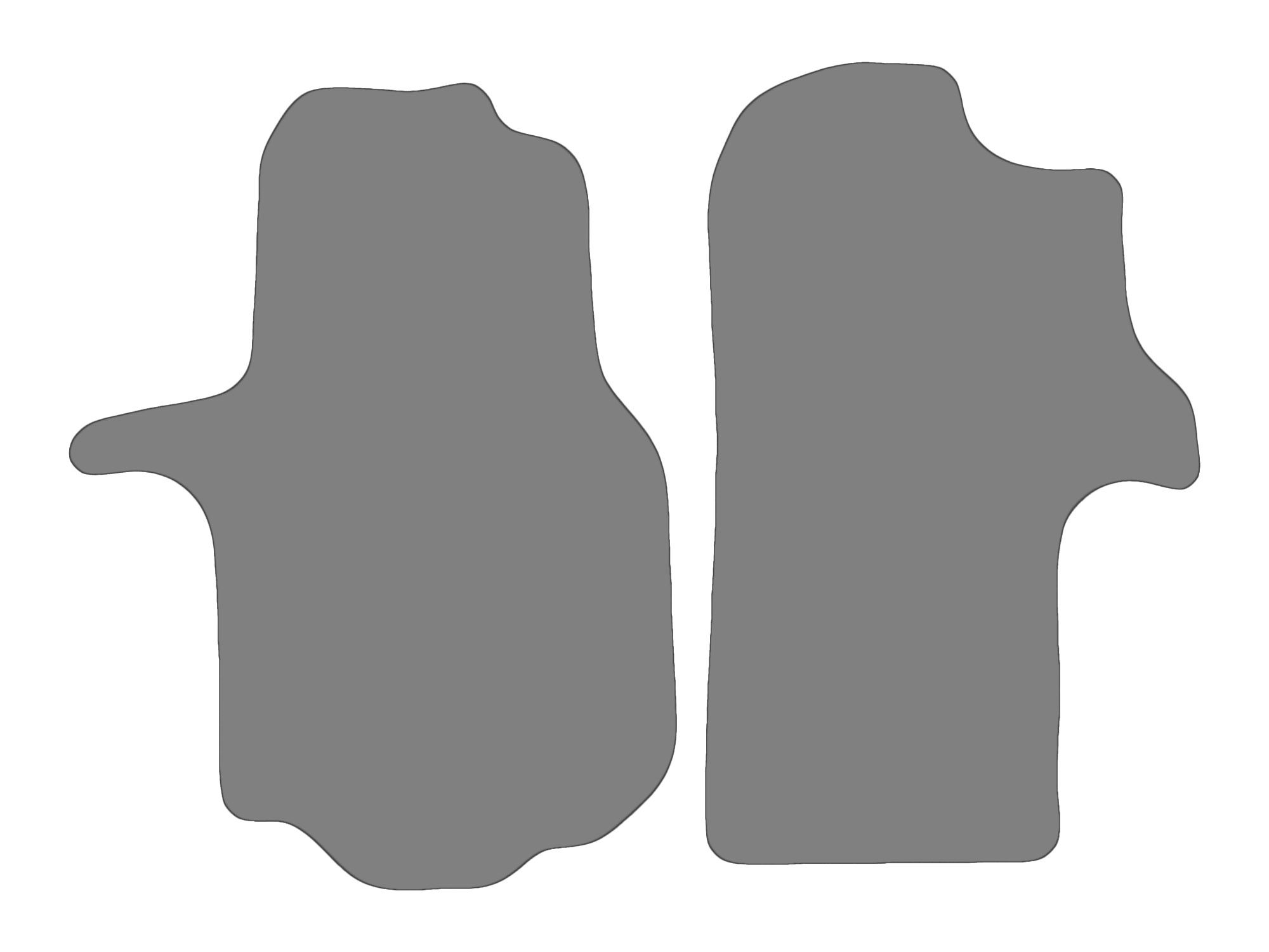 Floor mat set for VW Crafter, type SX, SY, SZ  (year of construction 2016-2025)