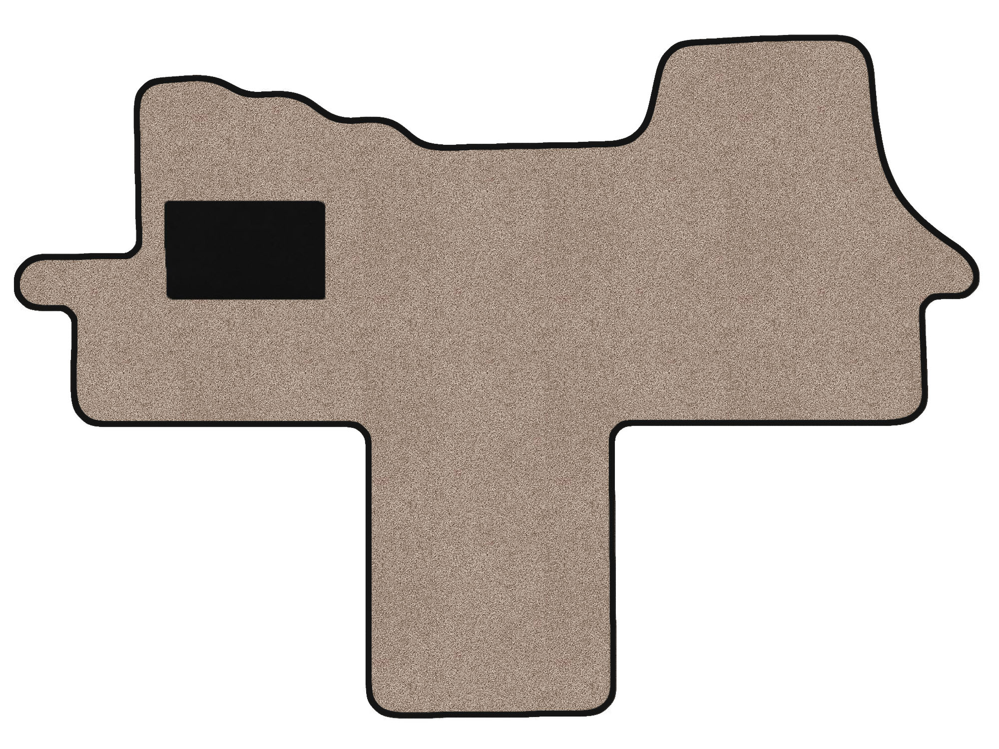 Remnant stock: car mats suitable for Fiat Ducato 250, Amalfi beige, warp colour brown