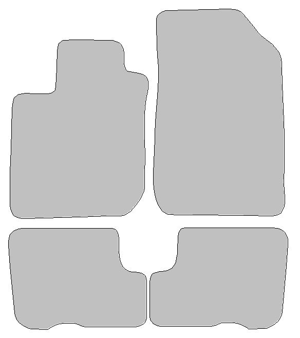 Fußmatten-Set für Dacia Sandero II, Typ  (Baujahr 2012-2023)