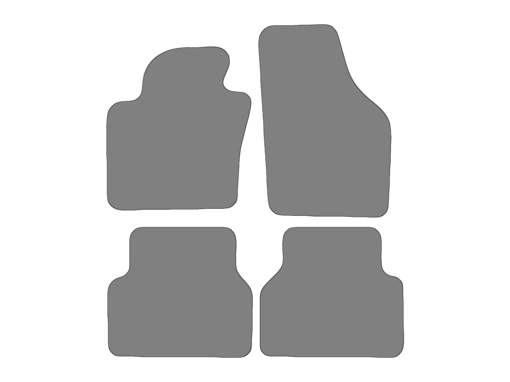 Jeu de tapis compatible avec VW Tiguan I, type 5N  (année de construction 2007-2018)