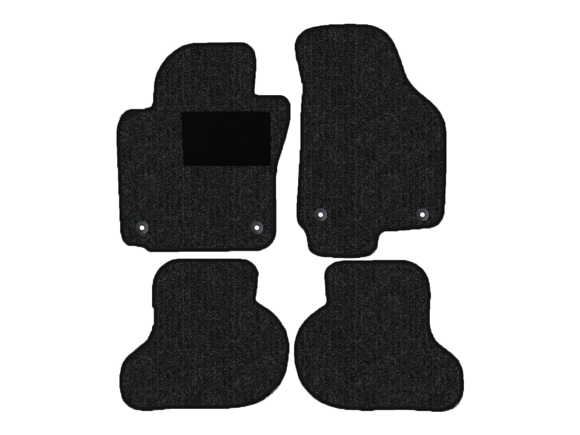 Remnant stock: car mats suitable for VW Golf VI 5K1, AJ5, Robust anthrazit, warp colour grey
