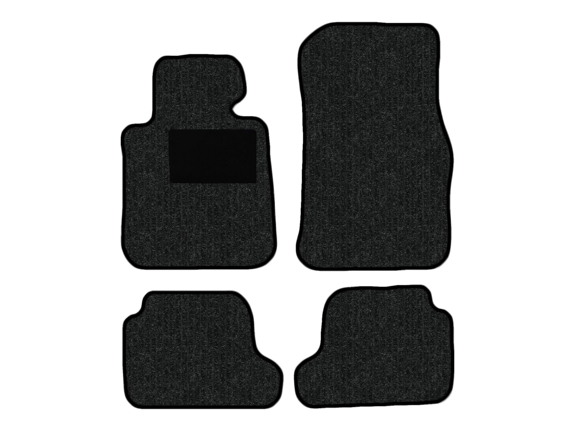 Remnant stock: car mats suitable for BMW 2er F22, F23, F87, Robust anthrazit, warp colour black