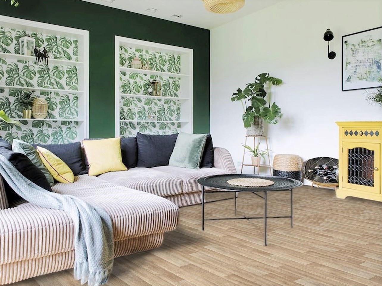 PVC Bodenbelag in natürlichem Holz Charme