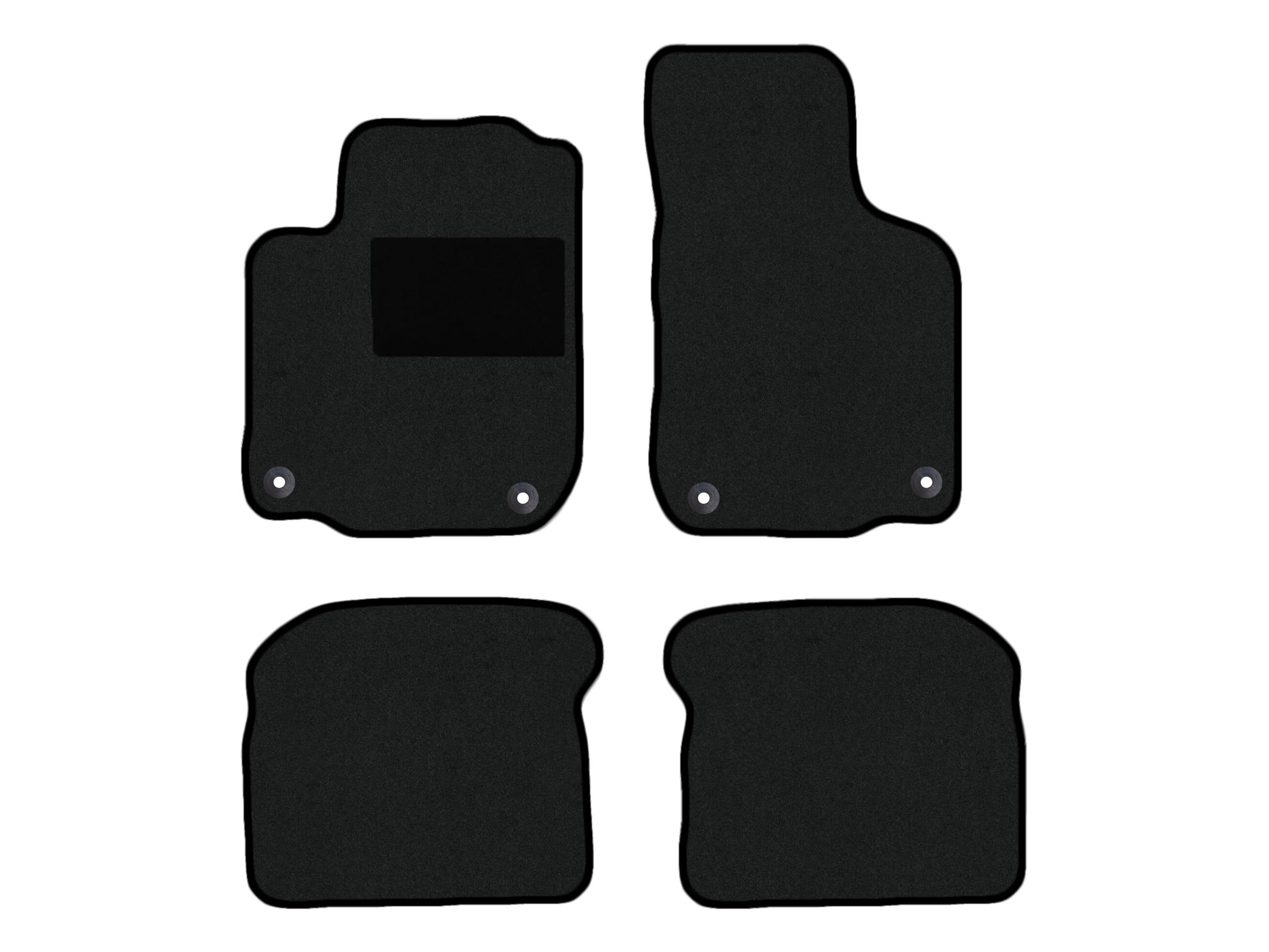 Remnant stock: car mats suitable for VW Bora 1J, Hit schwarz, warp colour black