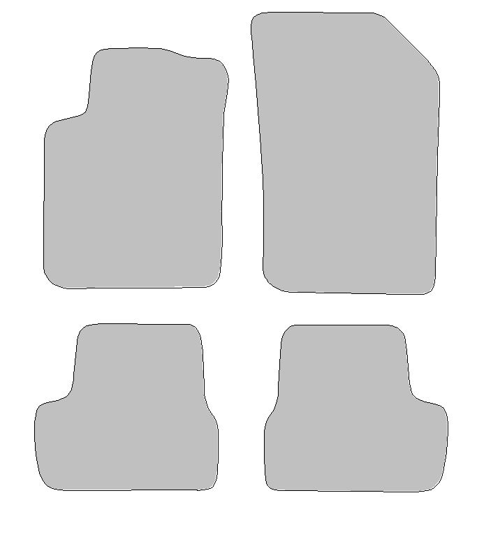 Fußmatten-Set für Citroen DS3 (Baujahr 2009 - 2015)