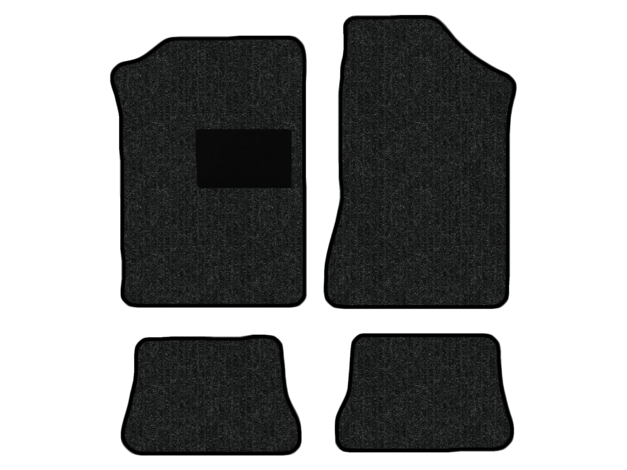 Remnant stock: car mats suitable for VW Corrado 53I, Robust anthrazit, warp colour red