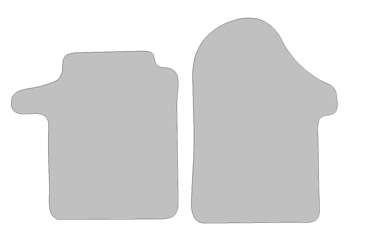 Fußmatten-Set für Mercedes Vito, Typ W447 (Baujahr 2014-2023)
