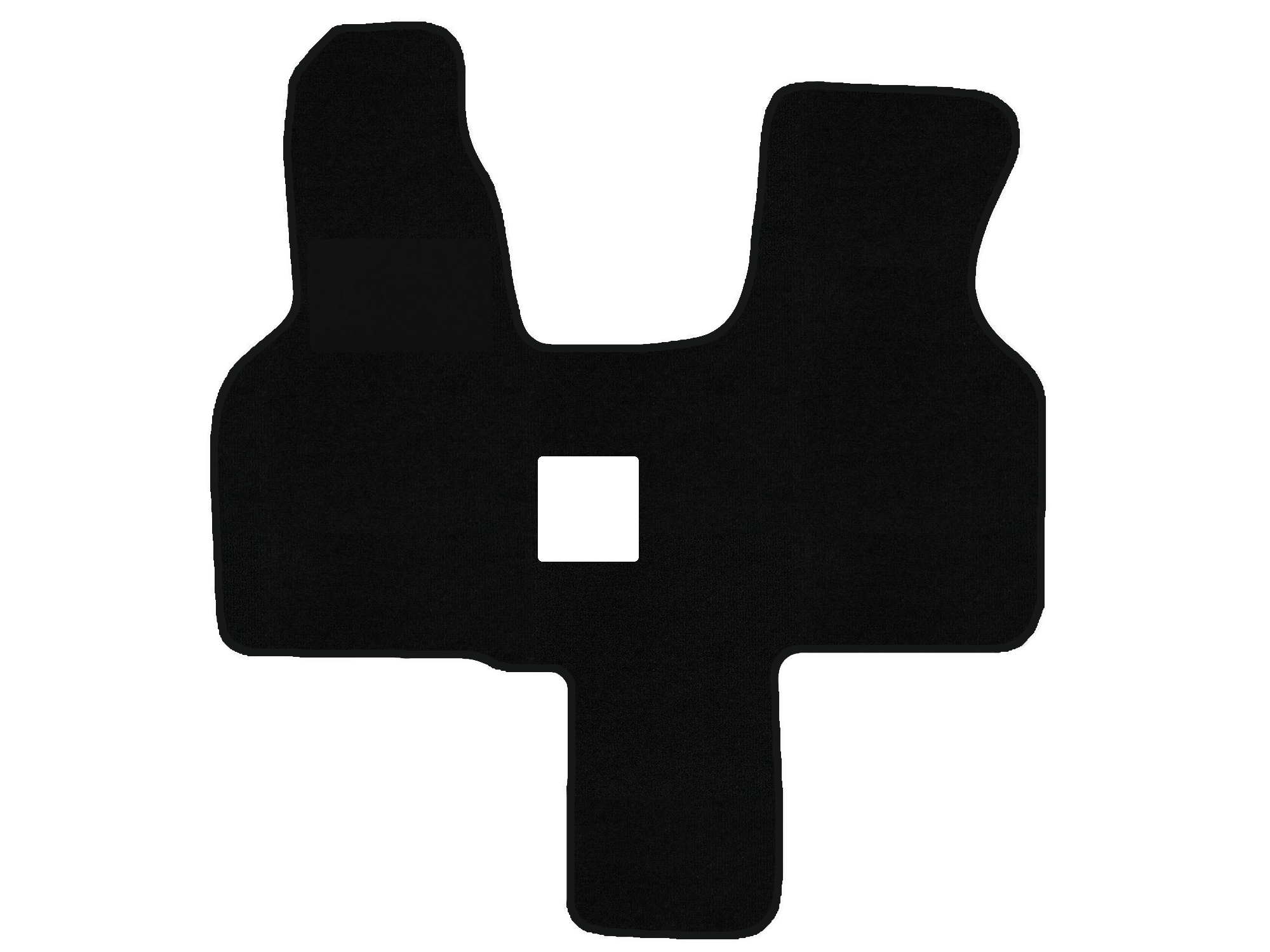 Remnant stock: car mats suitable for VW T4 70, 7D, Deluxe schwarz, warp colour Spezial