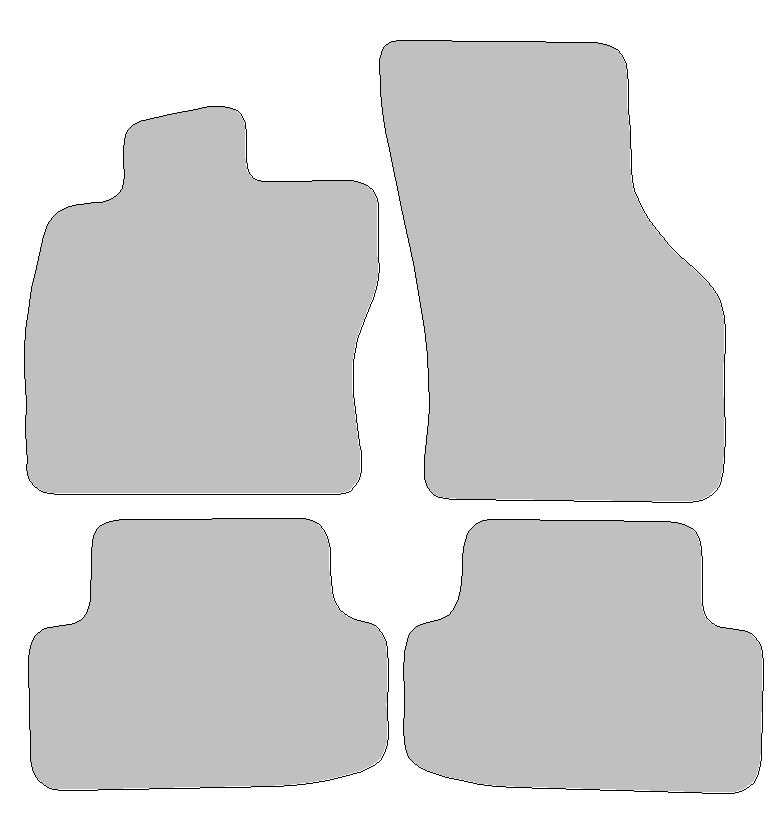 Car mat set for Seat Leon III Type 5F (built from 2012), 4-tlg