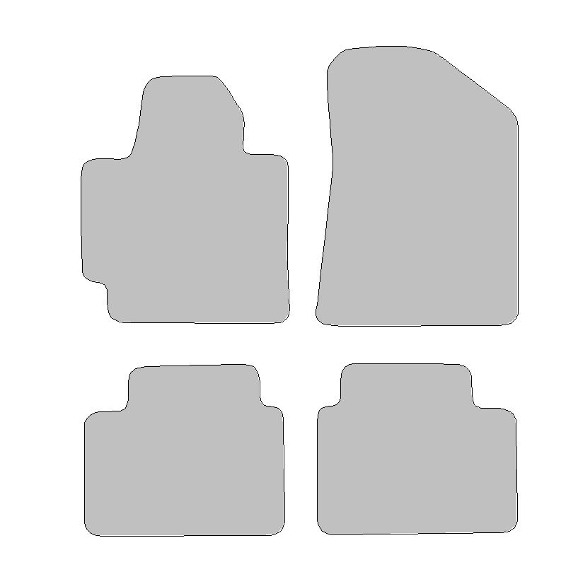 Fußmatten-Set für Kia Soul II, Typ PS (Baujahr 2014-2023)