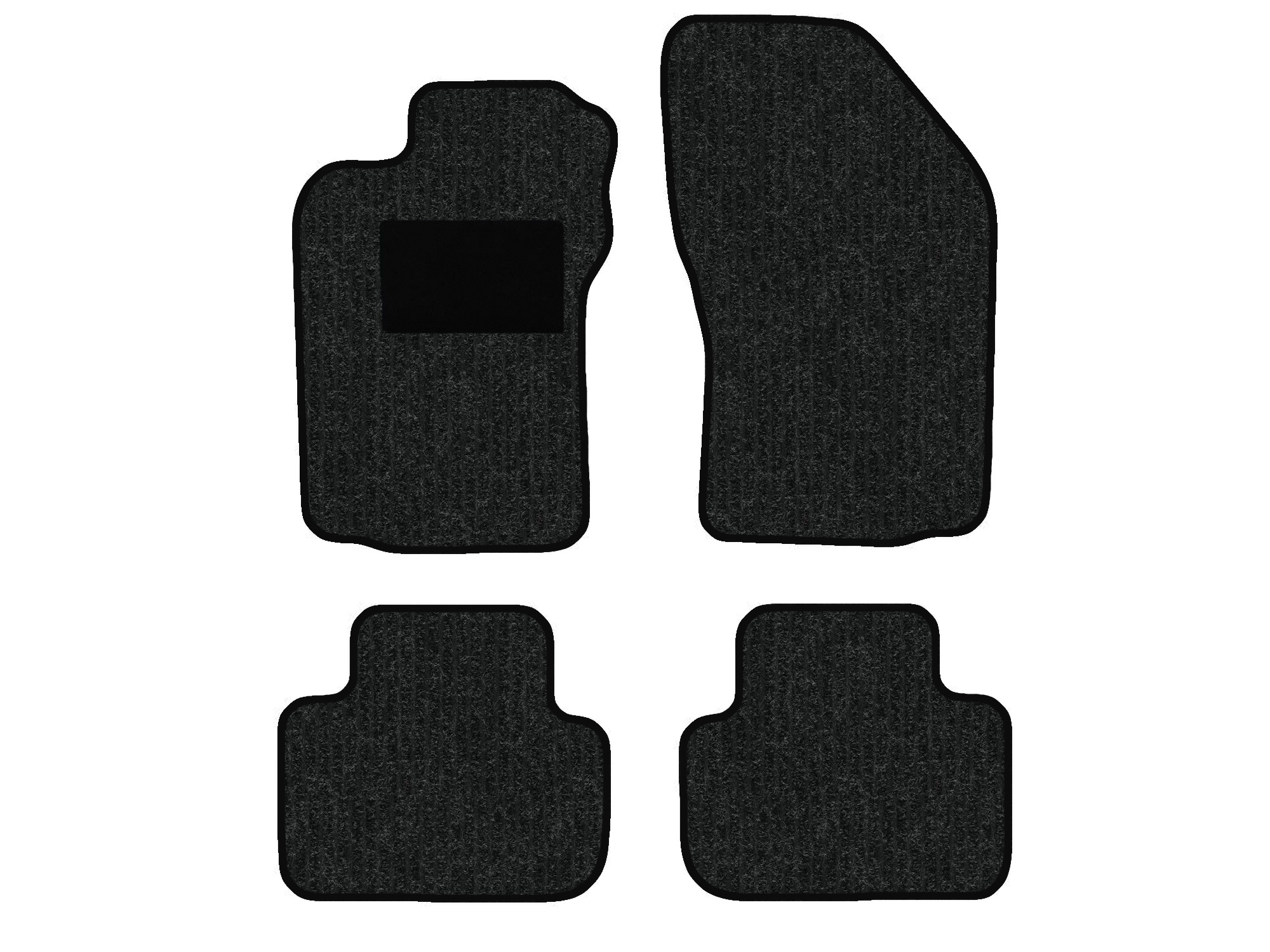 Remnant stock: car mats suitable for Alfa Romeo 147 937, Robust anthrazit, warp colour silver