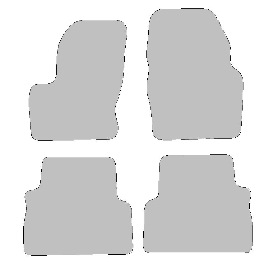 Fußmatten-Set für Ford Kuga II Typ DM2 (Baujahr 2014 - 2020)
