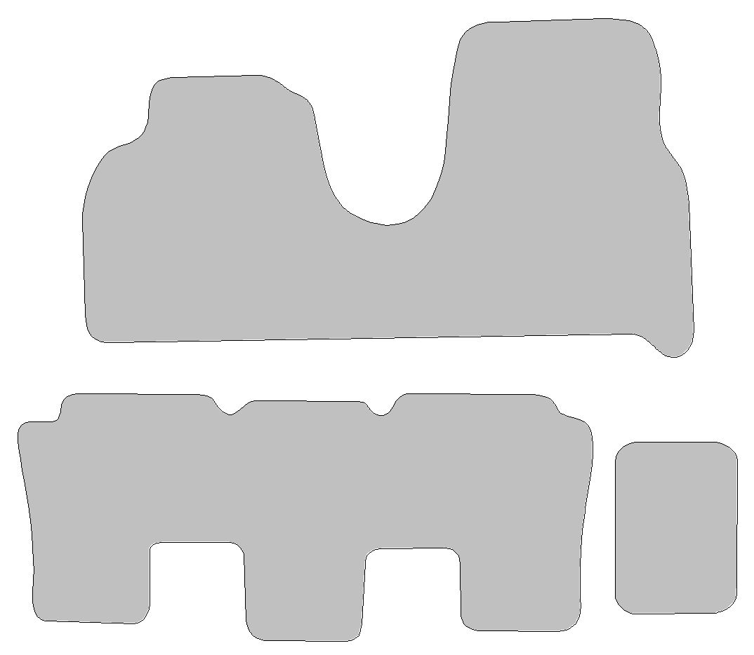Fußmattenset für Citroen C8 Typ EA, EB (Baujahr 2002 - 2014), Spezialgröße
