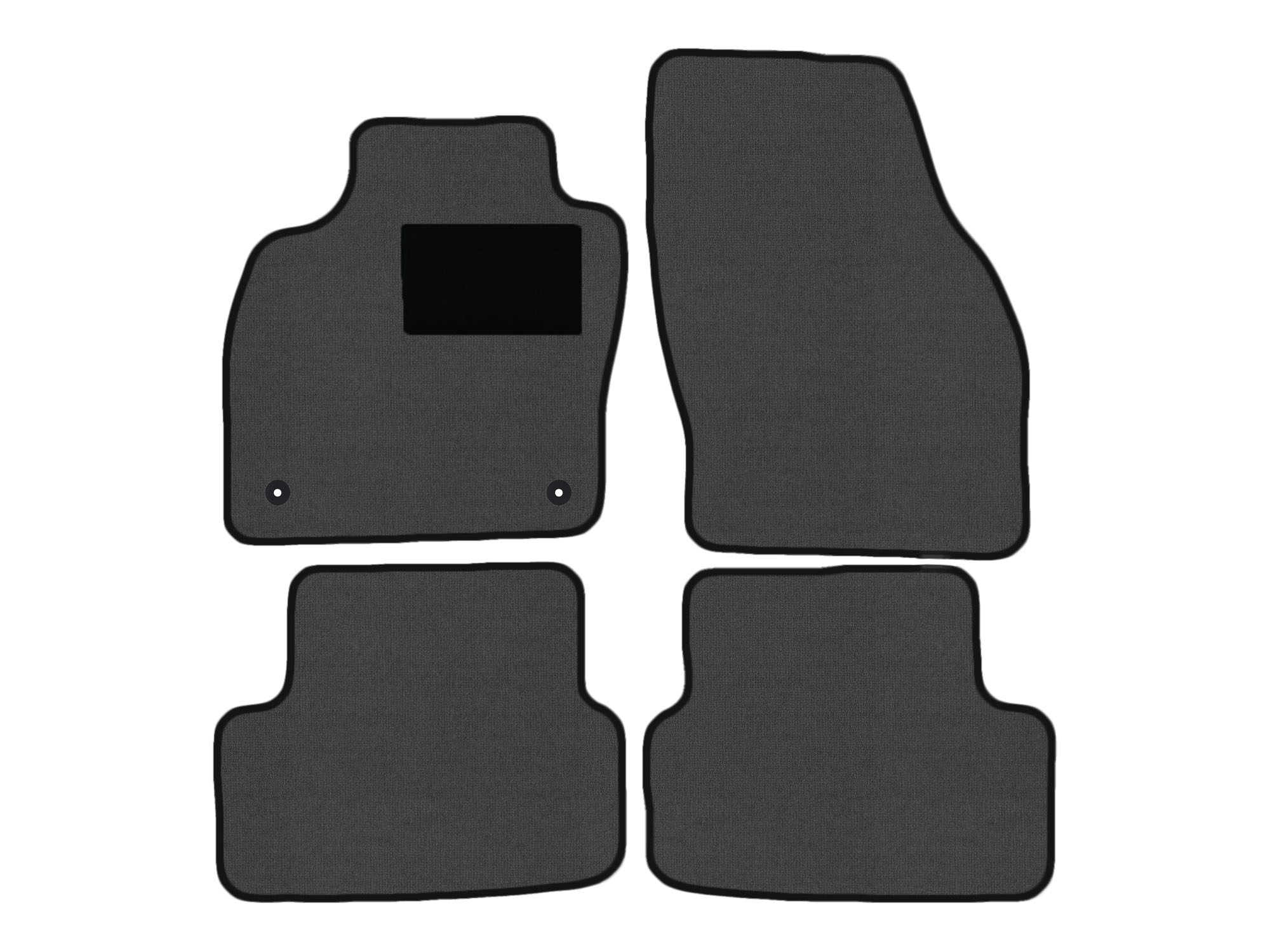 Remnant stock: car mats suitable for Seat Arona KJ7, Deluxe grau, warp colour black