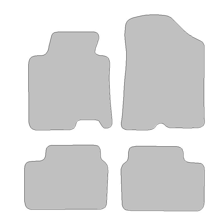 Fußmatten-Set für Kia Ceed, Typ JD (Baujahr 2012-2018)